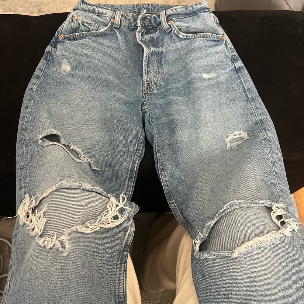 H&M ripped jeans